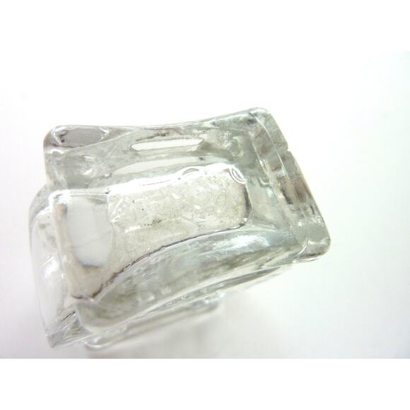 Vintage Jim Beam Horse Shoe Toothpick Match Holder Glass Tableware Decor - Picture 4 of 4